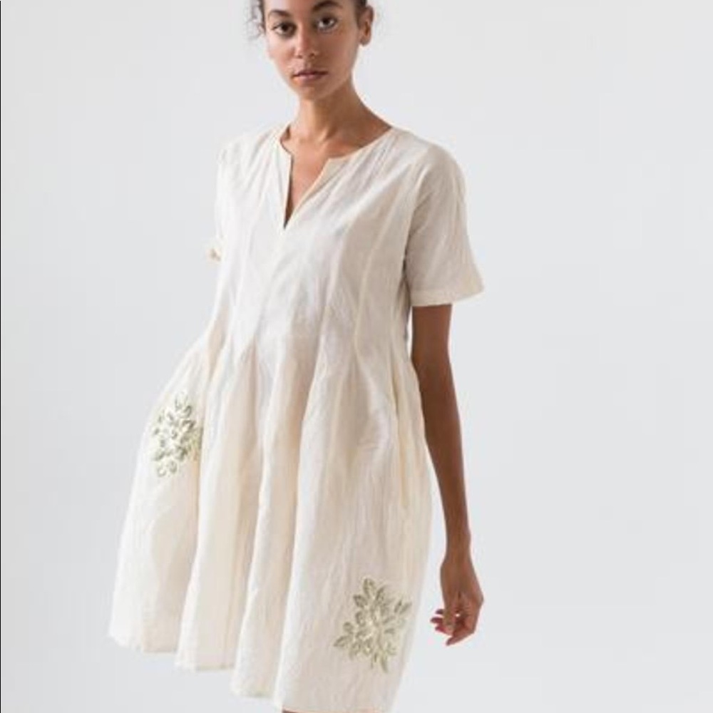 Caron Callahan Muslin Appliqué Ares Dress